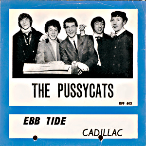 Manager Stein Ekroth sørget for at Pussycats fikk spille på en TV-aksjon. Det førte til platekontrakt og singlen «Ebb Tide»/«Cadillac» (1965), som ble en salgssuksess med nærmere 25 000 solgte